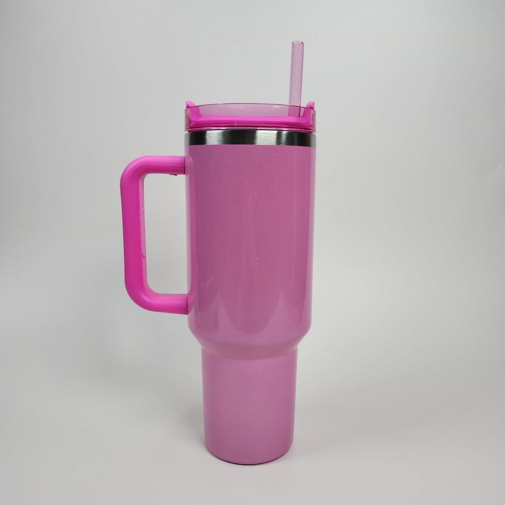 Light pink 40oz stainless tumbler - 2