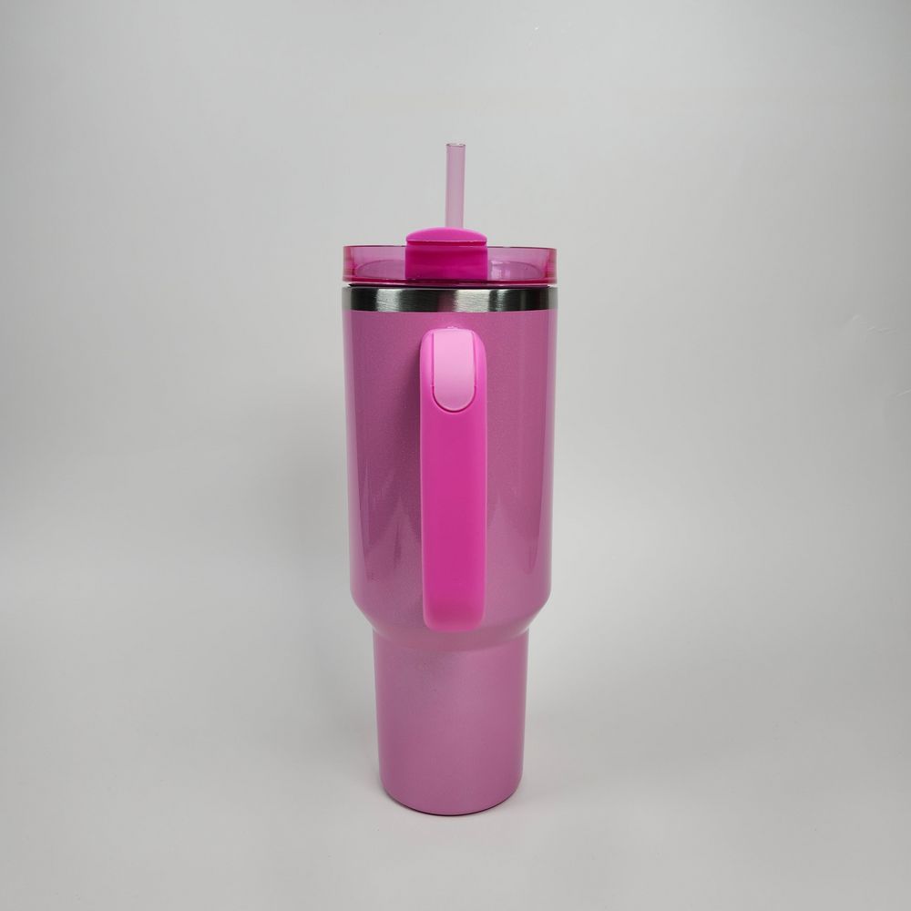 Light pink 40oz stainless tumbler - 4