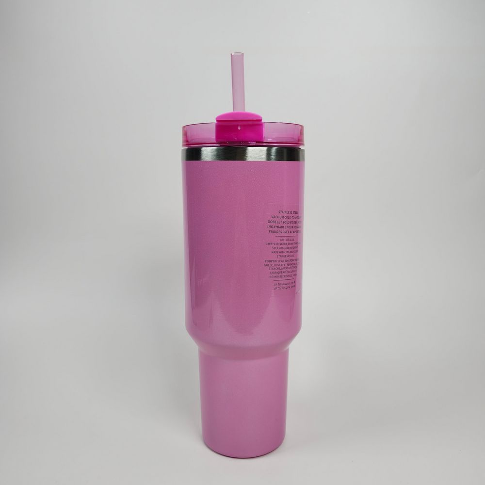 Light pink 40oz stainless tumbler - 6