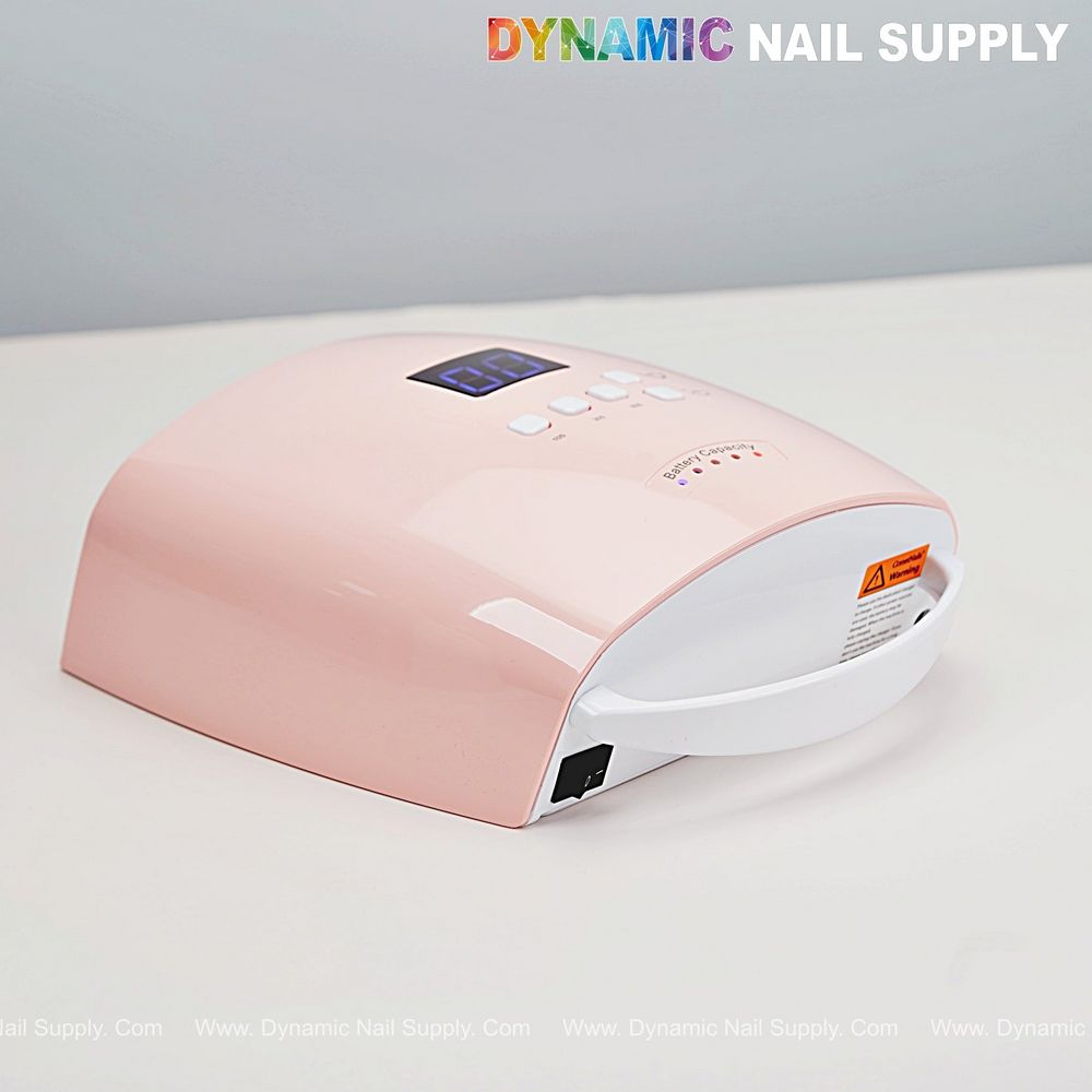 strawberry pink cordless LED UV lamp - 3