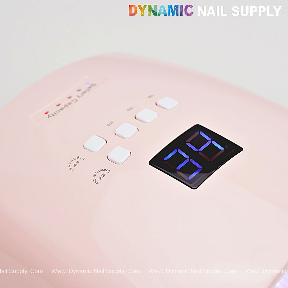 strawberry pink cordless LED UV lamp - 4