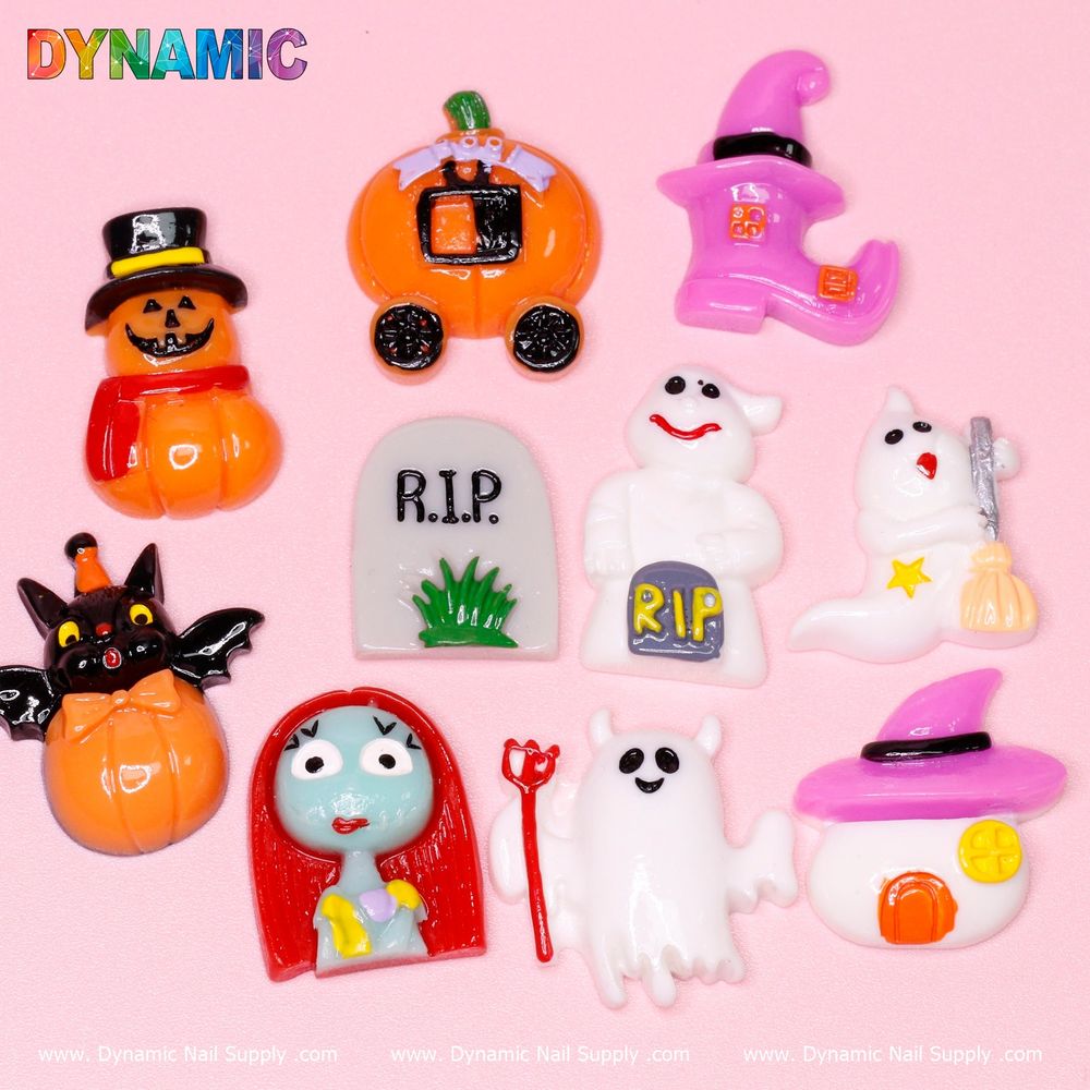 cartoon Halloween nail charms pack - 2