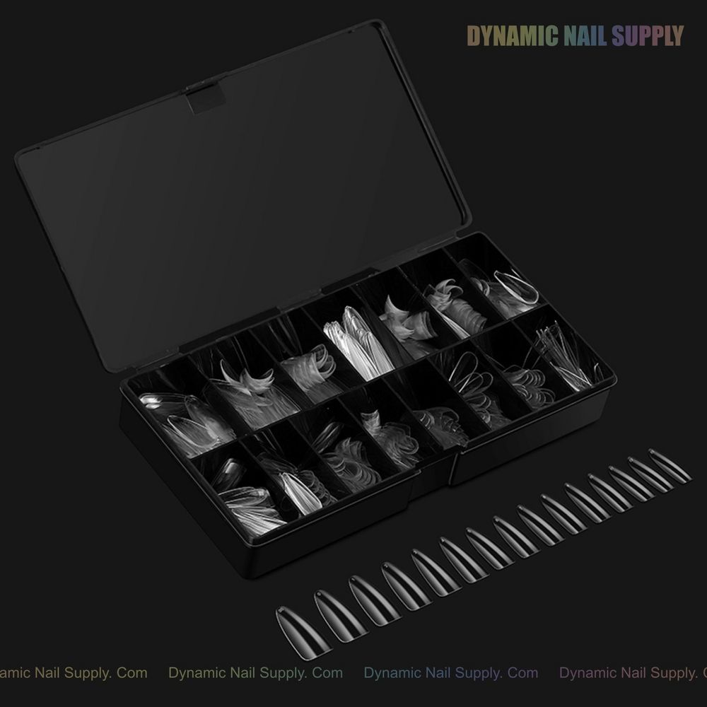 Sculpted almond gel tips box - 3
