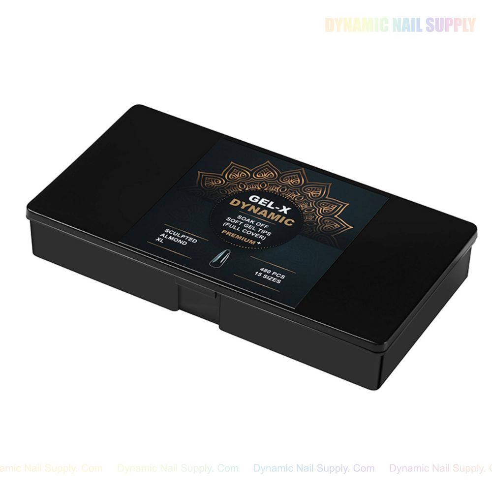 Sculpted almond gel tips box - 4