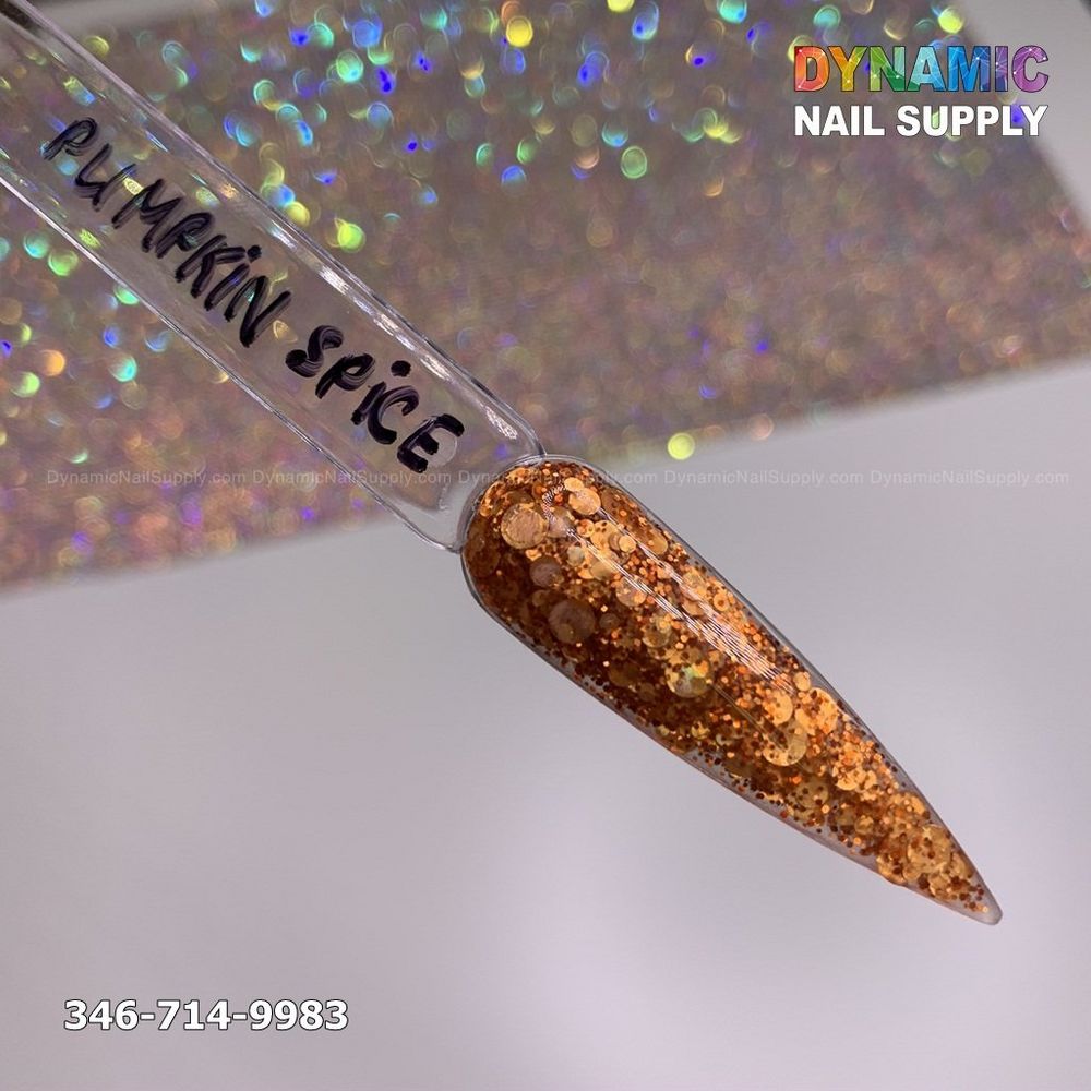 Pumpkin spice glitter acrylic jar - 3