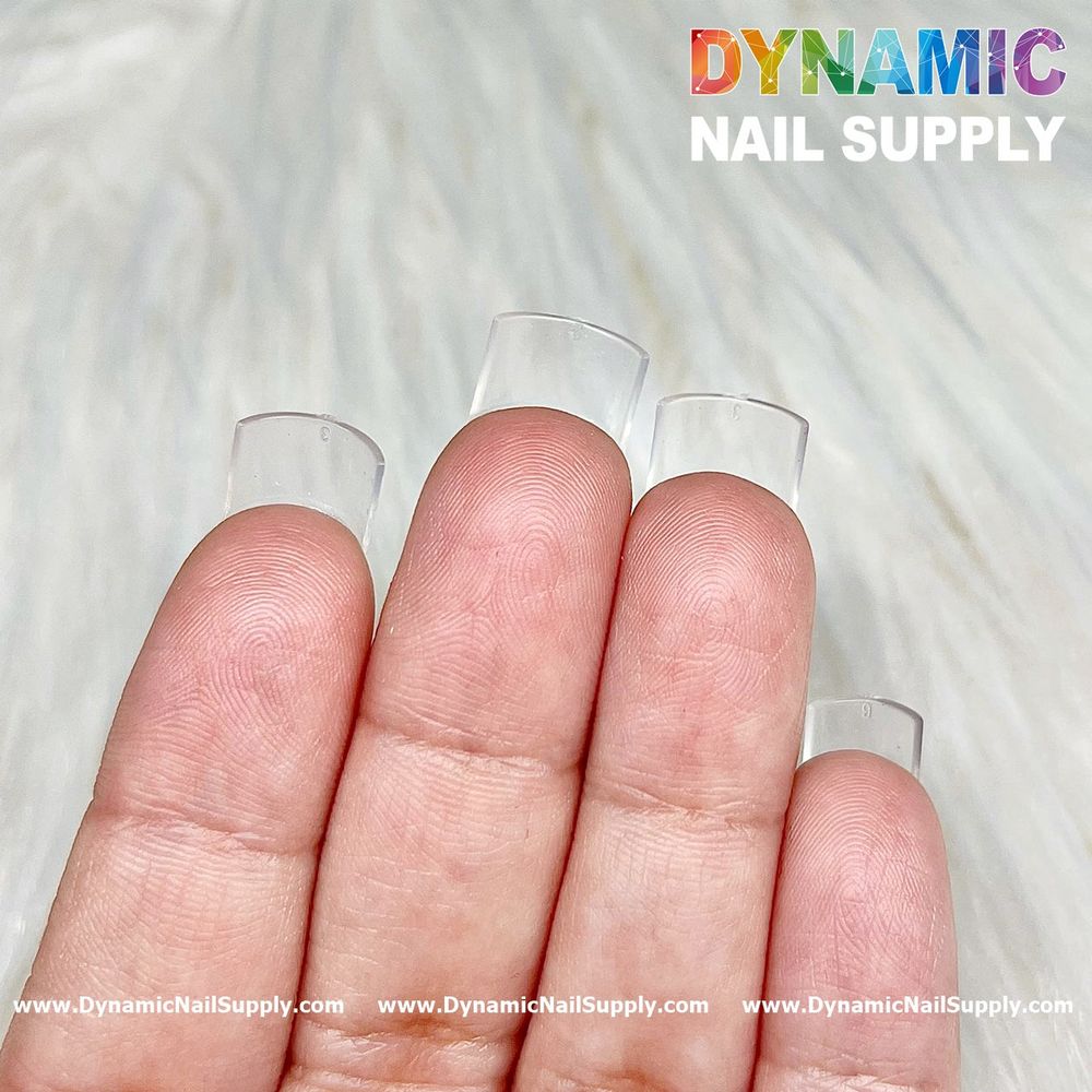 Box of short square clear nail tips - 7